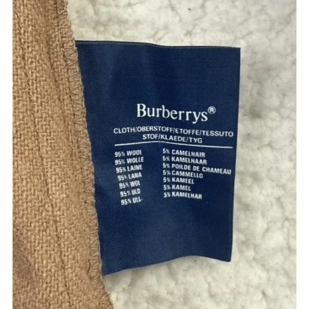 Vintage Burberrys Coat Mens 58 Regular Camel Wool Camelhair‎ Made in England 90s